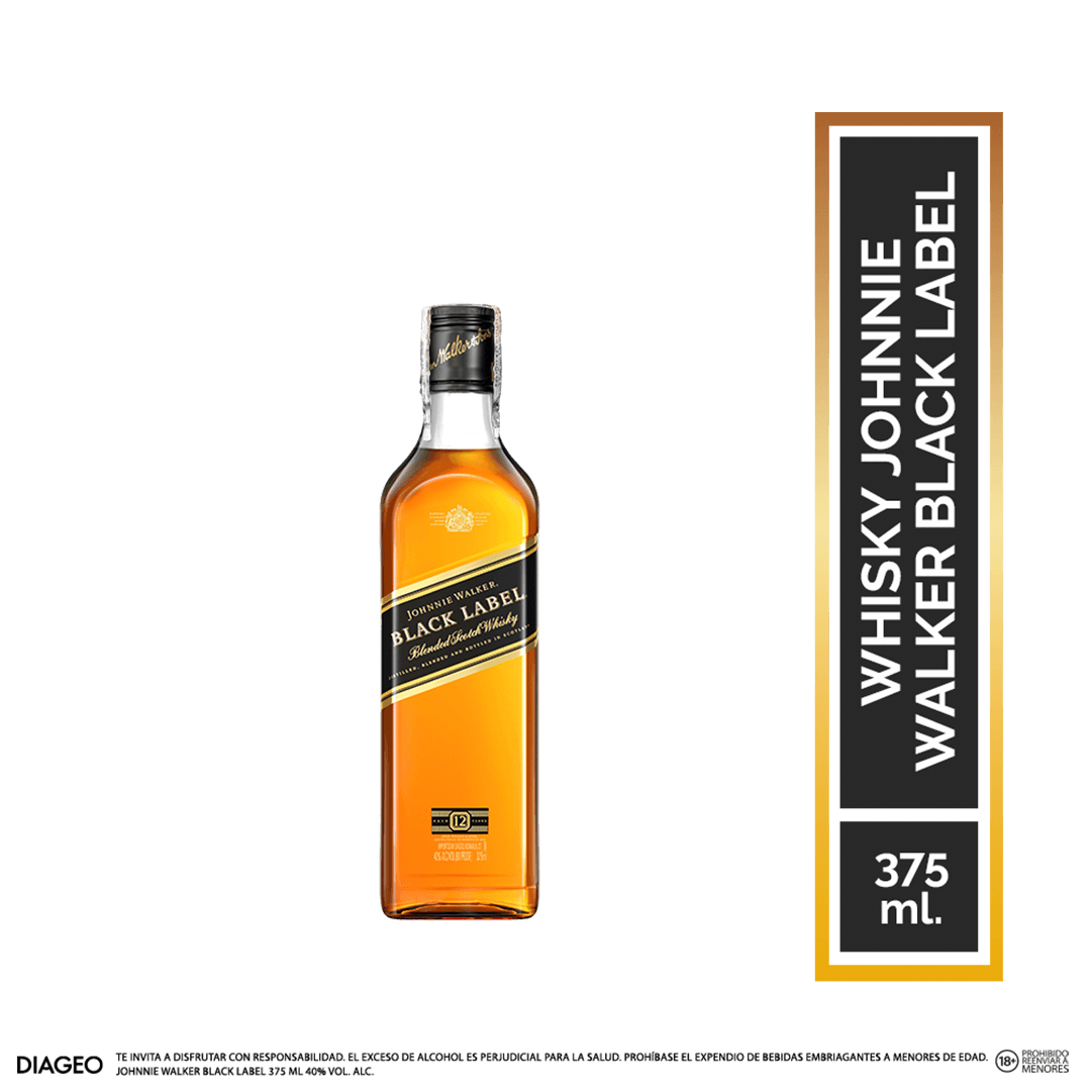 Whisky Johnnie Walker Black Label 375 ML