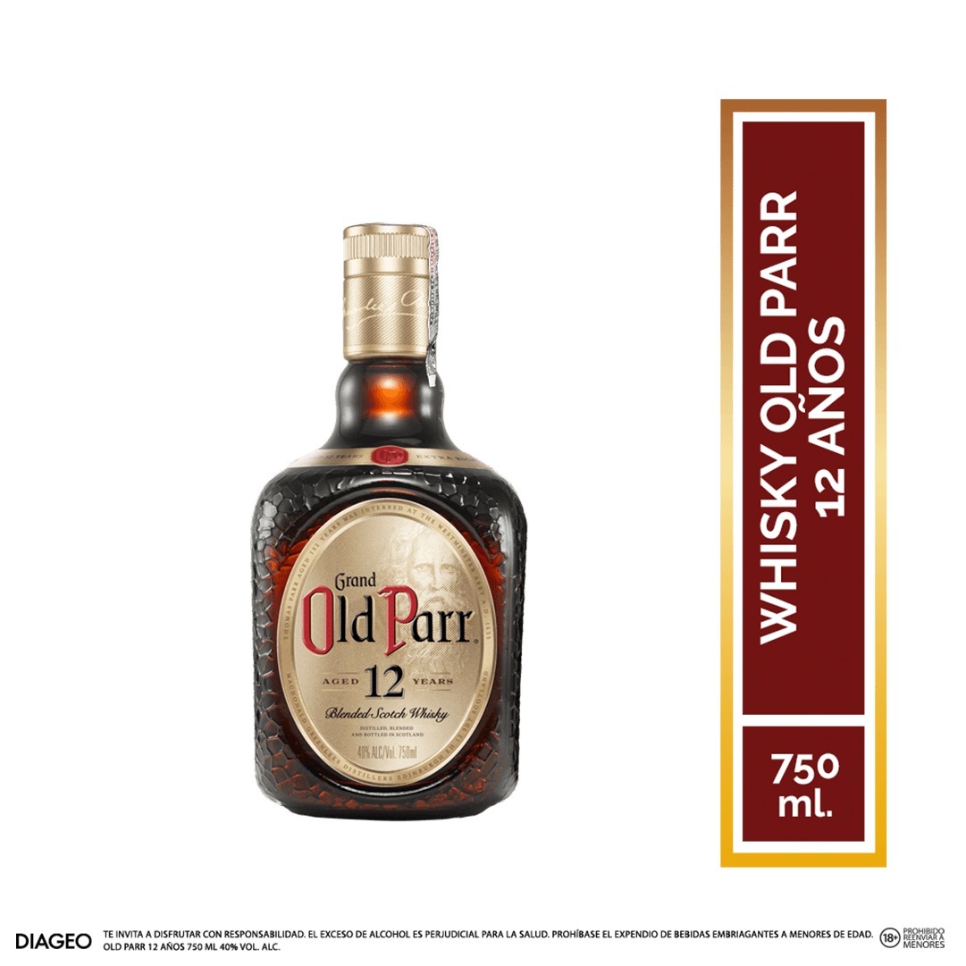 Whisky Old Parr 12 Años 750 ML