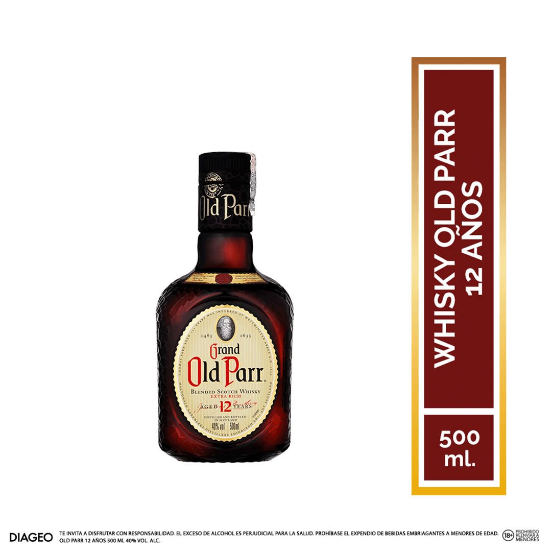 Whisky Old Parr 12 Años 500 ML
