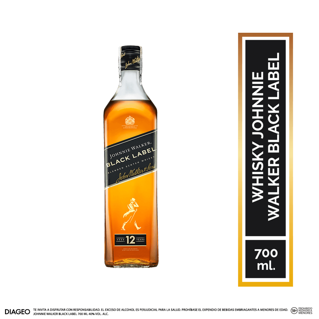 Whisky Johnnie Walker Black Label 700 ML