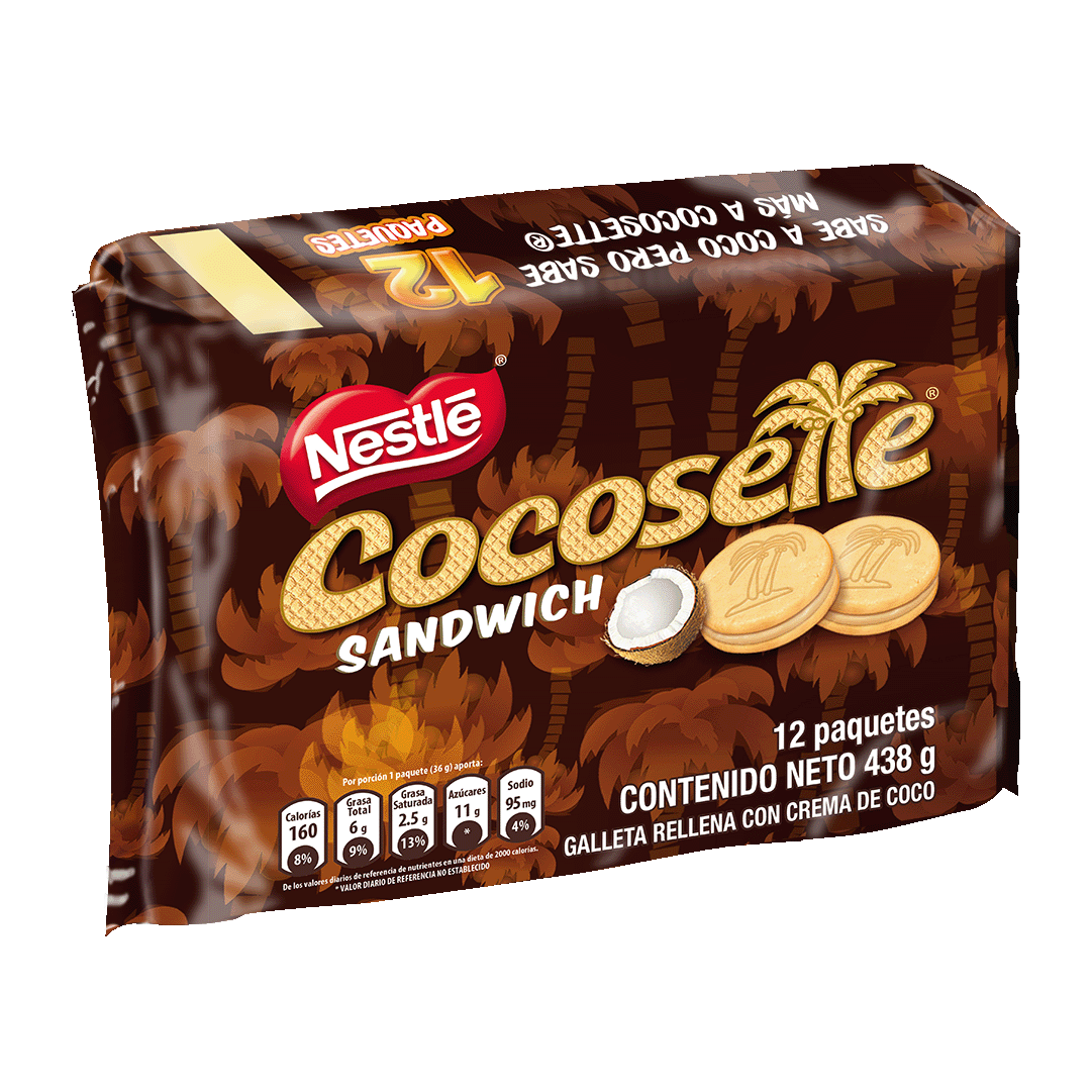 Galletas Cocosette Sandwich x12Un x36.5gr