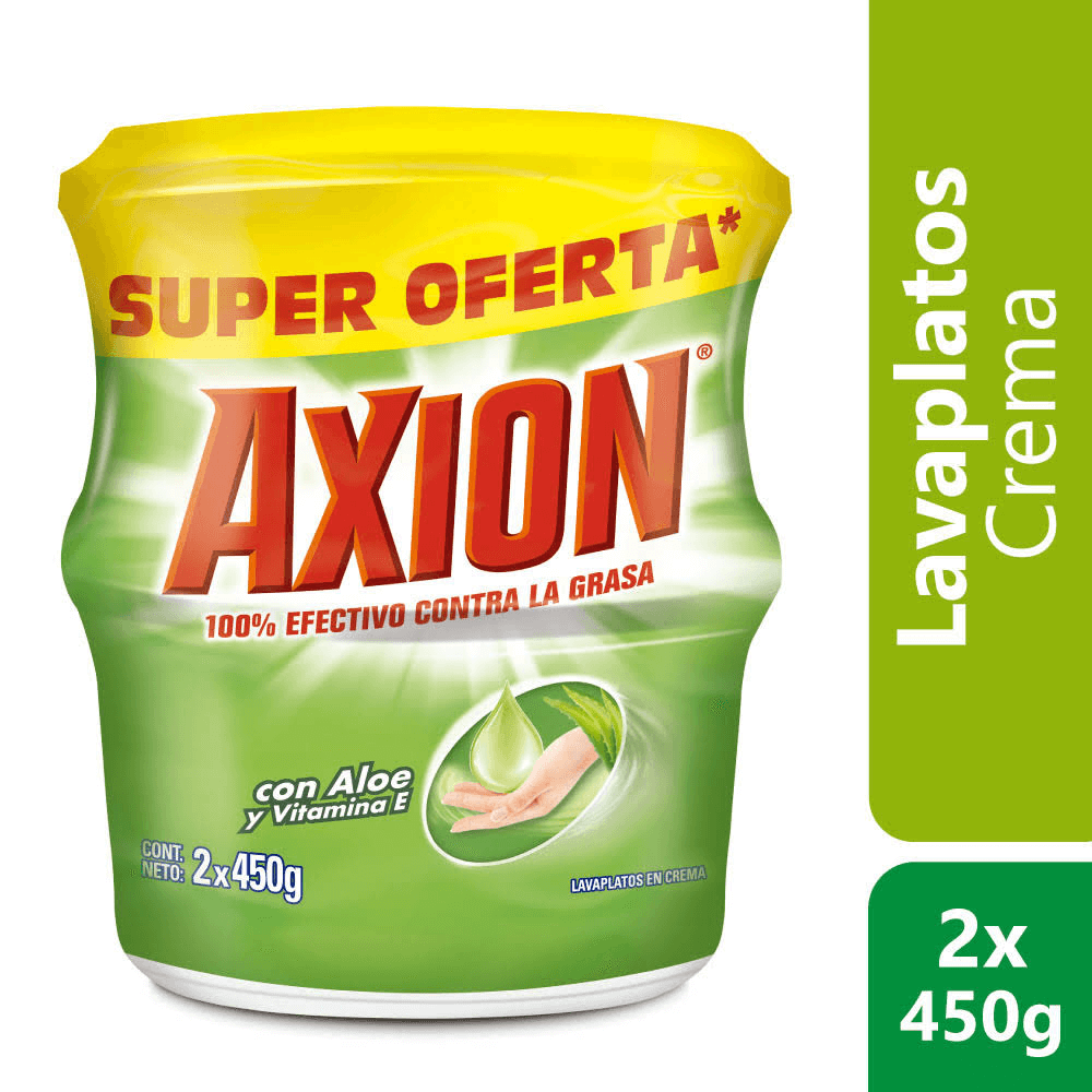 Lavaplatos Axion Crema x2Un x450gr PEAloeN/A