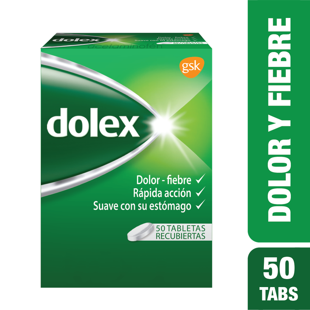 Dolex Analgesico 500mg x50 Tabletas