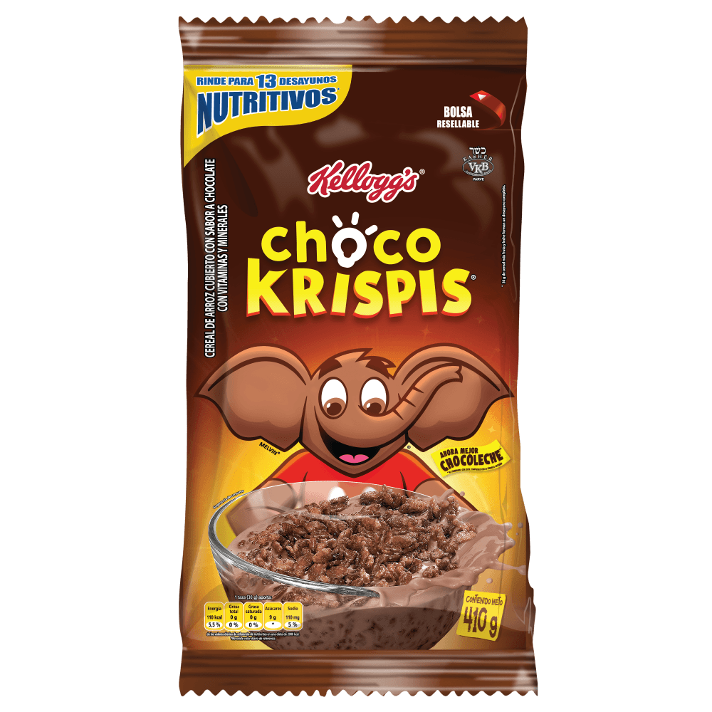 Cereal Kellogg Choco Krispis Bolsa x410gr