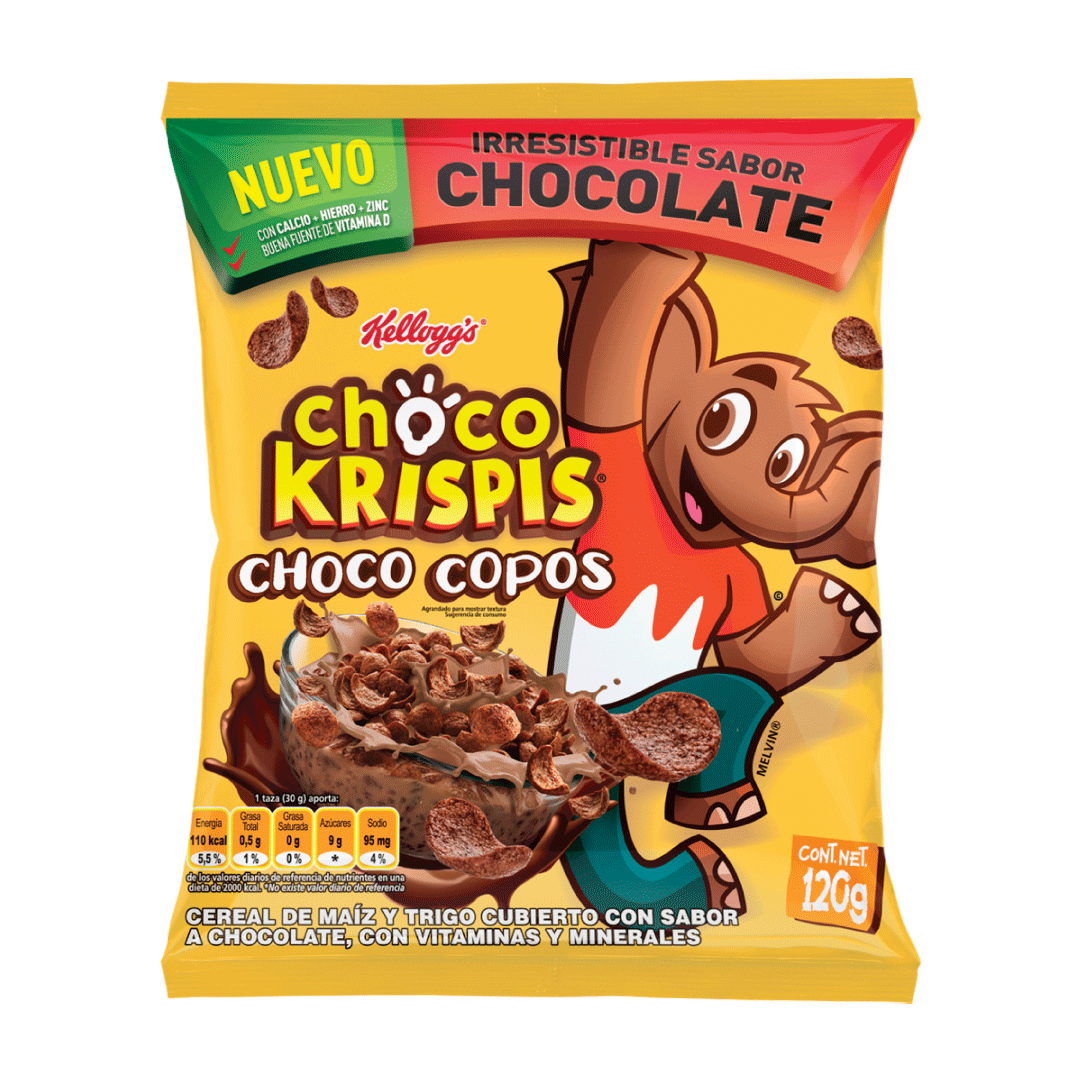 Cereal Kellogg Choco Copos Mega x120gr
