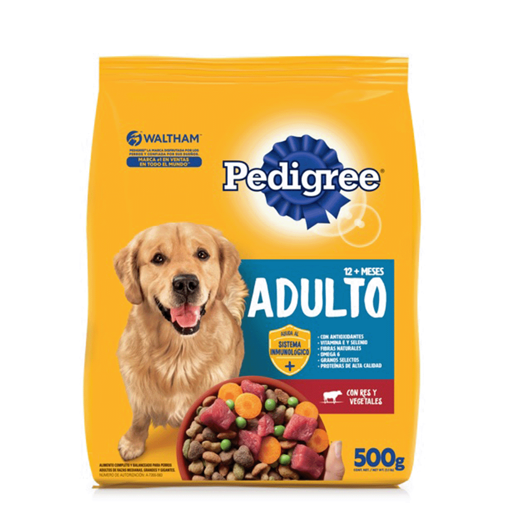 Concentrado Pedigree Raza Grande Adulto x500gr