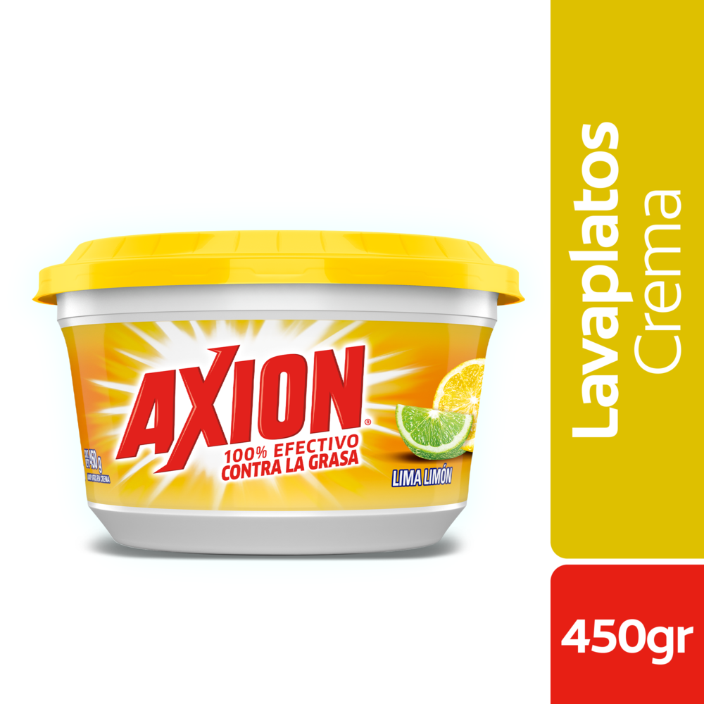 Lavaplatos Axion Crema Lima Limón x 450gr