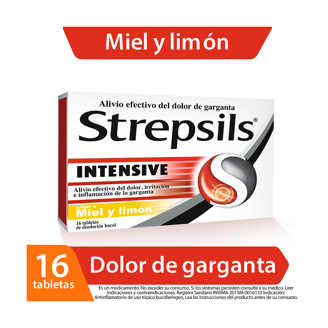 Strepsils Miel  Y Limon x16 Tabletas