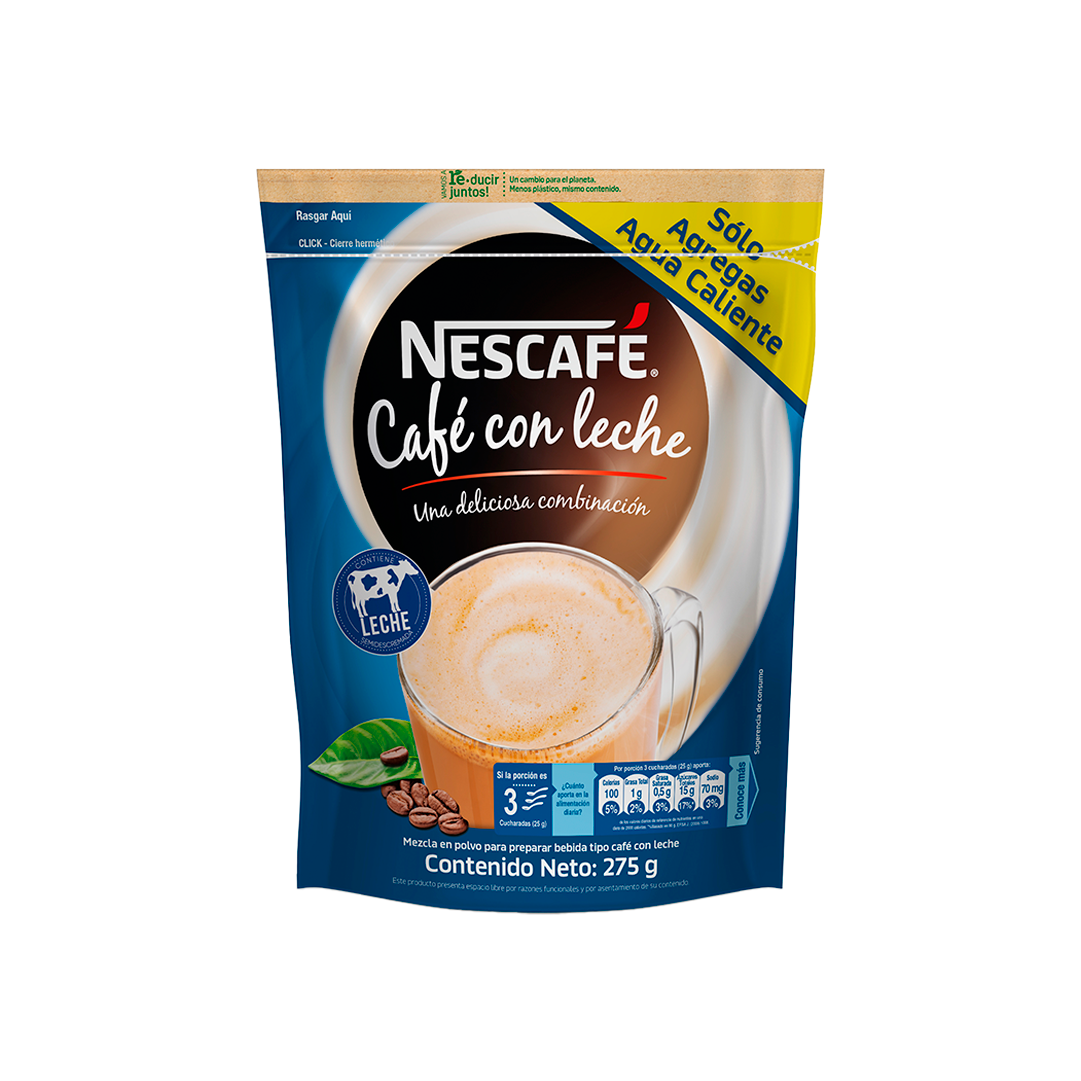 Café Nescafe Con Leche Bolsa x275gr