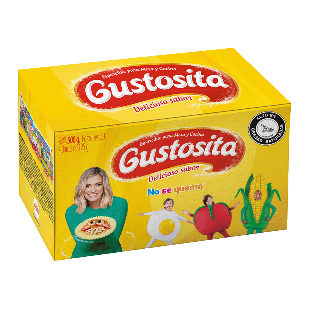 Margarina Gustosita Barra x4Un x125gr c/u