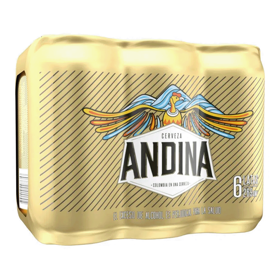 Cerveza Andina Lata x6Un x269ml