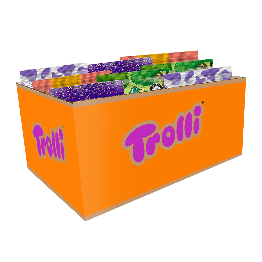 Gomas Trolli Surtido Naranja x20Un x71.68gr (Crocydrillo, Vacanas, Pipotamo, Fiestosos)
