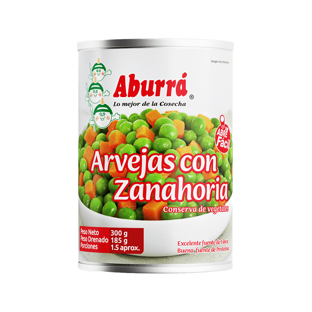 Arveja Con Zanahoria Aburrá x300gr