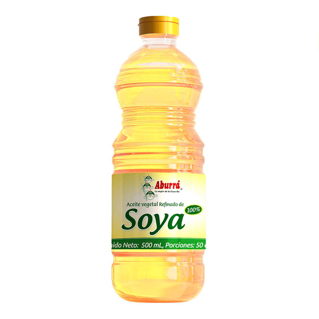 Aceite 100 porciento Soya Aburrá  x500ml