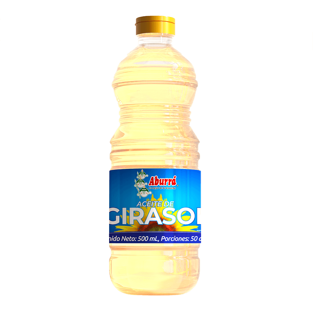 Aceite 100 porciento Girasol Aburrá  x500ml