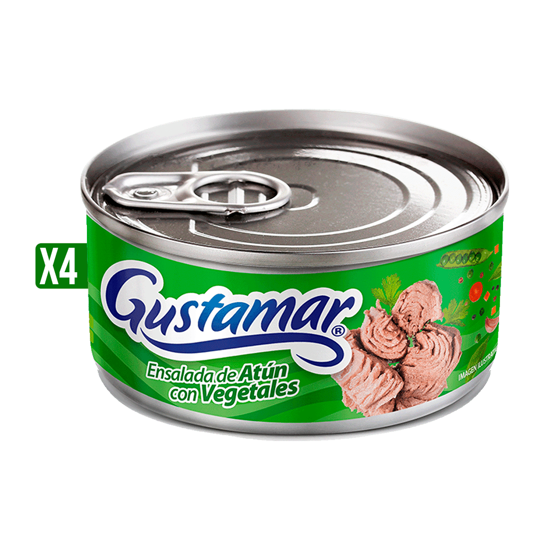 4Un Atún Gustamar Ensalada Con Vegetales x140gr