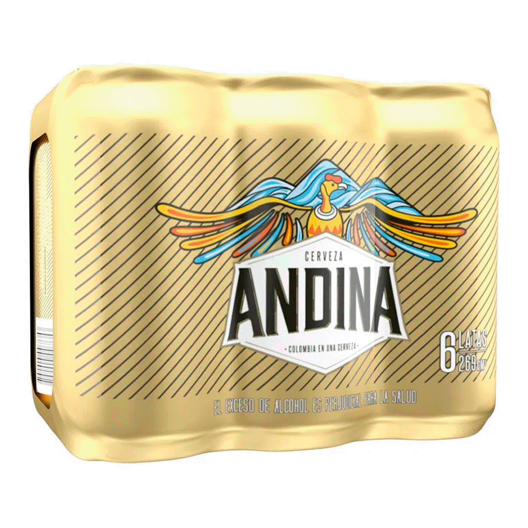 Cerveza Andina Lata x6 x269ml